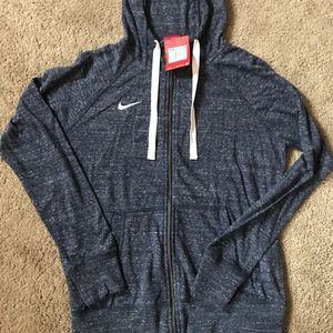 Women’s NWT Nike navy blue zip up hoodie